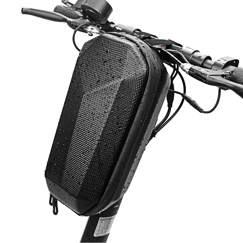 Scooter Handlebar Bag Waterproof Hard Shell EVA PU leather Hard Case 4L Storage  - $91.75