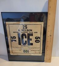 Framed Advertisement A. Nelson Moving, Express, Coal and Ice Co. Kansas City, KS image 3