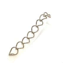 Vintage Sterling Signed Silpada India Large Twisted Rolo Chain Toggle Bracelet 7 - £138.48 GBP