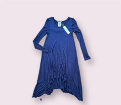 BCBGeneration Deep Blue Long Asymmetrical Dress Size XXS - $72.27