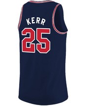 Steve Kerr Custom College Basketball Jersey Sewn Navy Blue Any Size image 5