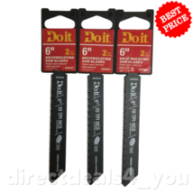 Do it 6&quot; Reciprocating saw Blades  2 pc 10 TPI HCS #325641 Pack of 3 - $28.70