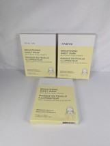 Avon Anew Brightening Sheet Masks, 3 Boxes of 4 Single Use Masks, New in Box - $19.99