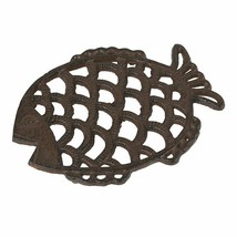 Fish AMR275 Coastal Nautical Cast Iron Pot Holder Trivet 7.67&quot; L - $25.74