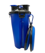Dual Travel Bottle and Bowl for Pets Blue NEW - $18.04