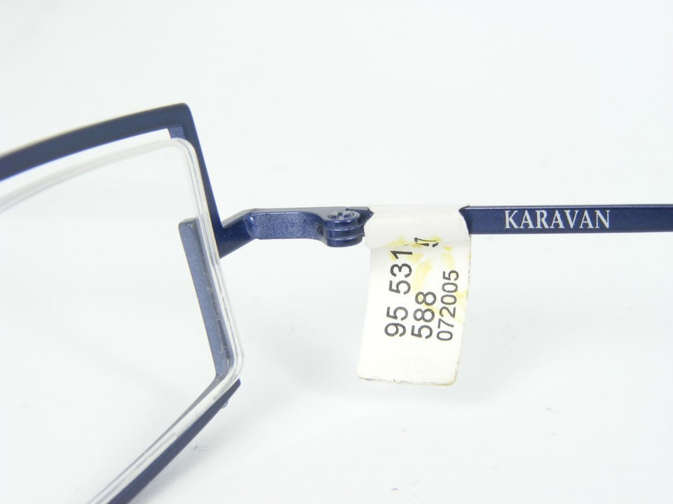 KARAVAN 5318 587 BLUE /SILVER EYEGLASSES GLASSES METAL FRAME 46-20-140mm France Item image 10