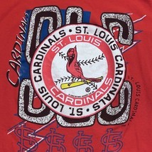 VTG 90s St Louis Cardinals Red Classic Baseball T Shirt Mens L Single St... - £25.71 GBP