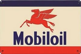 Mobil Exxon Retro Vintage Gas Gasoline Oil Tin Sign 8x12 inches Station T - $34.91 CAD