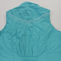 Adiktd RN#100306 Women's Turquoise Full Zip Sleeveless Vest Size Medium image 15