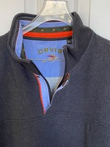 Orvis Signature Sweatshirt 1/4 Zip Charcoal Mens 2 X XXL - $32.50