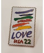 USPS Love Postage Stamp Pin Vintage 1984 Lapel Hat Vest Pin Pinchback Ma... - $16.63