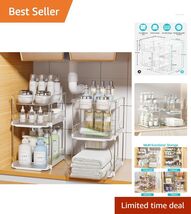 Pull-Out 3-Tier Clear Drawer Organizers - Ideal for Kitchen and Bathroom... - $63.31
