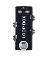 MOSKY Loop Box Mini Guitar Switcher Pedal True Bypass Looper Route Selec... - $32.80