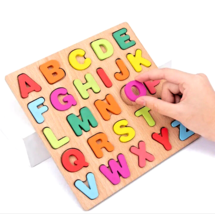 Alphabet Puzzle Baby Kids ABC Inlay Wooden Learning Size 8in x 8in Seale... - £8.35 GBP