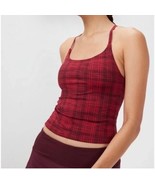 Outdoor Voices Move Free Tank Pomegranate Plaid - £46.68 GBP