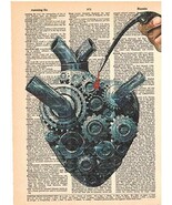 Artnwordz Mechanical Heart Dictionary Page Art Print - €21,30 EUR