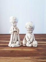 Duncan Enterprise Ceramic Nativity Children Wise Men Figurines 1984 Vintage - £12.11 GBP