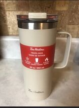 Tim Hortons Stainless Steel  20 oz Beige Tan Travel Mug 2024 Limited Edi... - $46.53