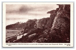 Profile Rocks Ragged Island Harpswell Maine ME DB Postcard Y1 - £11.57 GBP
