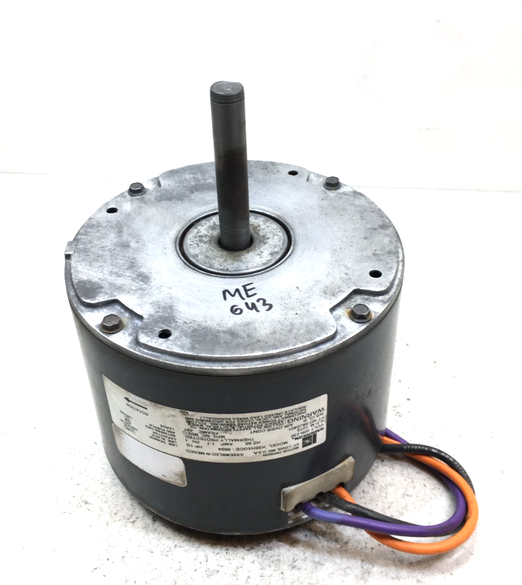 Emerson K55HXGCE-8094 Condenser Motor 68J2401 1/3HP 208/230V 1075RPM use... - $129.00