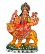simonart and printing handicrafts clay  durga maa idol pooja  1 ft  Navaratri - $99.00