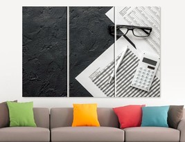 Accounting Canvas Print Accountant Office Decor Gift for Accountant Black and Wh - £38.44 GBP