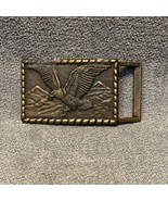 Brass Bald Eagle Men&#39;s Belt Buckle KG Cowboy Ranch Rodeo Country Patriotic - $281.08 MXN