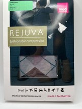 Medi Rejuva 20-30 Compression Socks Size Medium Argyle Smoke New Calf Length - £14.48 GBP