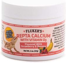 Flukers Strawberry Banana Flavored Repta Calcium Supplement - With Vitamin D3 fo - £3.85 GBP+