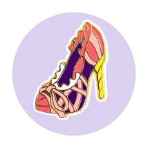Tangled Disney Pin: Rapunzel Fashion Heel Shoe - £6.96 GBP
