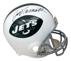 Joe Namath Signed New York Jets Full Size Replica Helmet JSA W599320 - £464.14 GBP