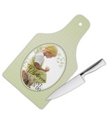 Girl Eating Apple : Gift Cutting Board You Can Do It Kitchen Quote Inspi... - £22.77 GBP