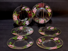 Vintage FRANCISCAN 8&quot; Dessert Plates DESERT ROSE Pattern - Set Of 6 - US... - $44.52