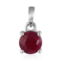 Jewelry of Venus fire  Pendant of AJNA (FOREHEAD CHAKRA) Kenyan ruby silver pend - £529.07 GBP