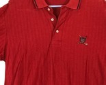 Ralph Lauren Polo Embroidered Golf Crest VTG LARGE Red Short Sleeve Shirt - $34.60