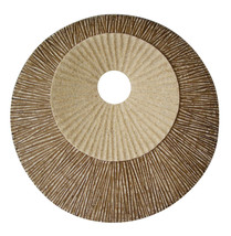 1 X 14 X 14 Brown Round Ribbed  Wall Plaque - £157.32 GBP