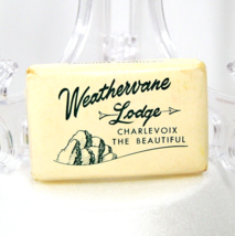 Vintage &quot;Weathervane Lodge&quot; Hotel Motel Toilet Soap Bar Mini Travel Advertising - £11.81 GBP