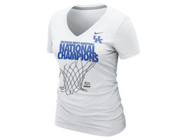 Kentucky Wildcats Basketball Nike National Champions Locker Room womens Shirt  - $26.17