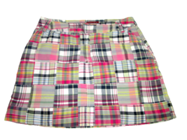 Merona Madris Skirt Pockets Womens Size 2 Cotton A-Line Multi Color Plaid - $9.90