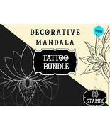Procreate Lotus mandala tattoo design | Procreate stamps | Procreate bru... - $5.88