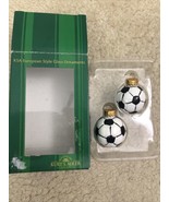 Kurt S. Adler Glass Painted Soccer (Football) Balls Christmas Ornaments ... - $44.66 CAD