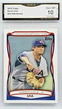 Graded 10! Hot! Gerrit Cole Rookie 2010 Topps Usa Collegiate #USA25 Yankees! - £151.83 GBP