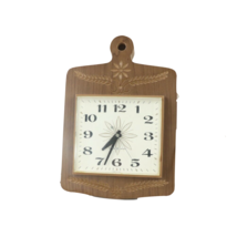 Vintage 70s Mid Century Modern MCM General Electric GE Floral Wall Clock... - $49.45