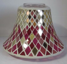 Yankee Candle Jar Shimmer Shade Marrakesh Nights Gold Pink Red Item# 1552561 - £32.84 GBP