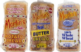 Martin&#39;s Famous Pastry Potato Bread: Original, Butter and Whole Wheat Va... - £22.85 GBP