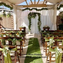 SHEET MOSS RUNNER 2&#39;X16&#39; Wedding Backdrop  Rustic Wedding Decor Wedding ... - $95.32