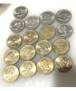 Lot Of USA One Dollar Coin 17 Dollars - $45.58 CAD