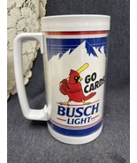 Vintage Busch Bavarian Beer Mug Cup Insulated Cardinals 1992 St Louis - £7.76 GBP