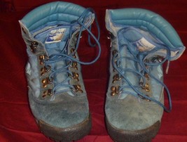 CLASSIC VINTAGE KANGAROOS BLUE HIKING SHOES BOOTS COLOR GLACIER WOMENS sz7 - £82.45 GBP