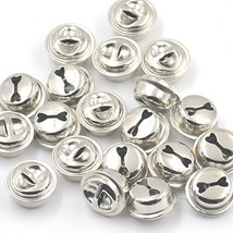 Bluemoona 50 PCS - 16mm 5/8&quot; JINGLE BELL Huge Gold Charms Craft Sewing DIY Nicke - £4.35 GBP